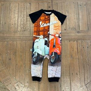 Inchworm alley Vespa romper